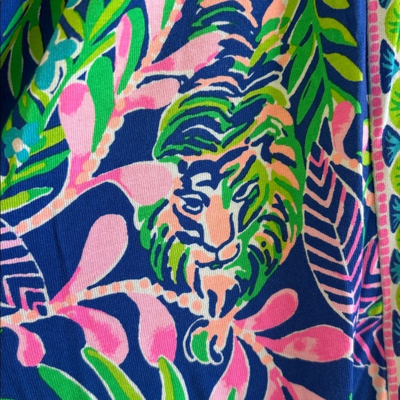 Lilly Pulitzer Rikki strapless tropical floral tiger print romper vacation - Picture 6 of 9